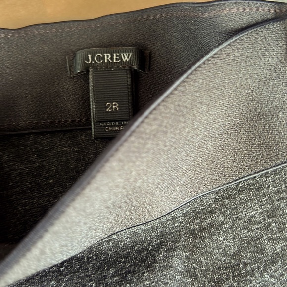 J.Crew heathered charcoal gray zipper back leggings sz 2 - Picture 3 of 3